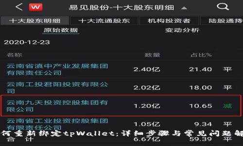 如何重新绑定tpWallet:详细步骤与常见问题解析