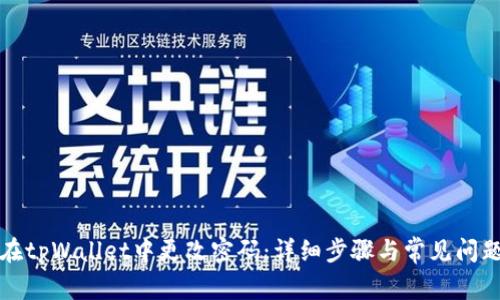 如何在tpWallet中更改密码:详细步骤与常见问题解答