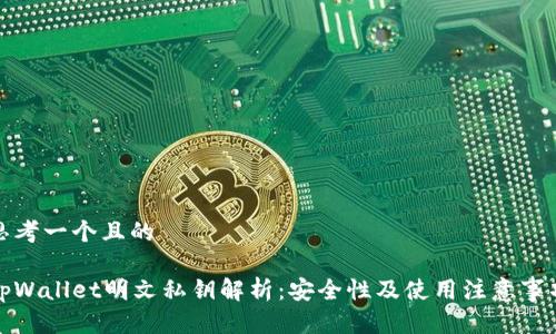 思考一个且的

tpWallet明文私钥解析：安全性及使用注意事项