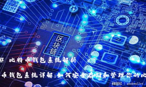 ### 比特币钱包系统解析
比特币钱包系统详解:如何安全存储和管理你的比特币